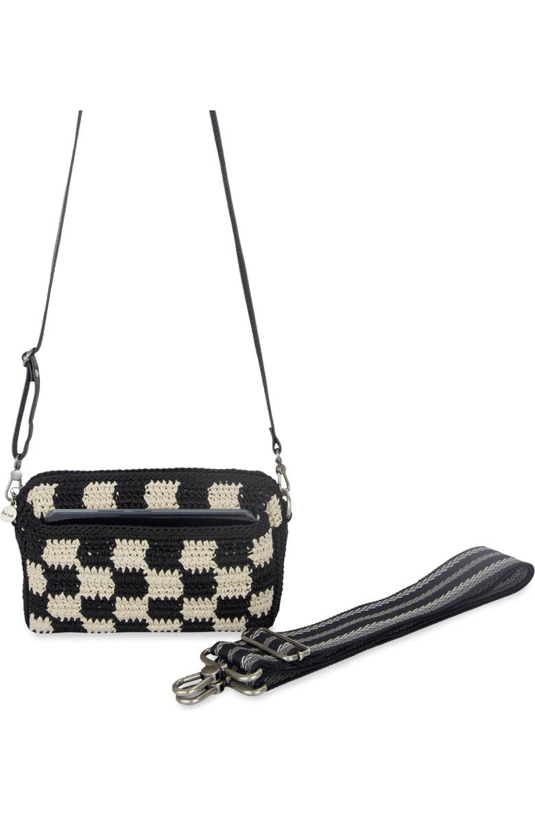 The Sak Cora Smartphone Crossbody Bag, Alternate, color, Black Check