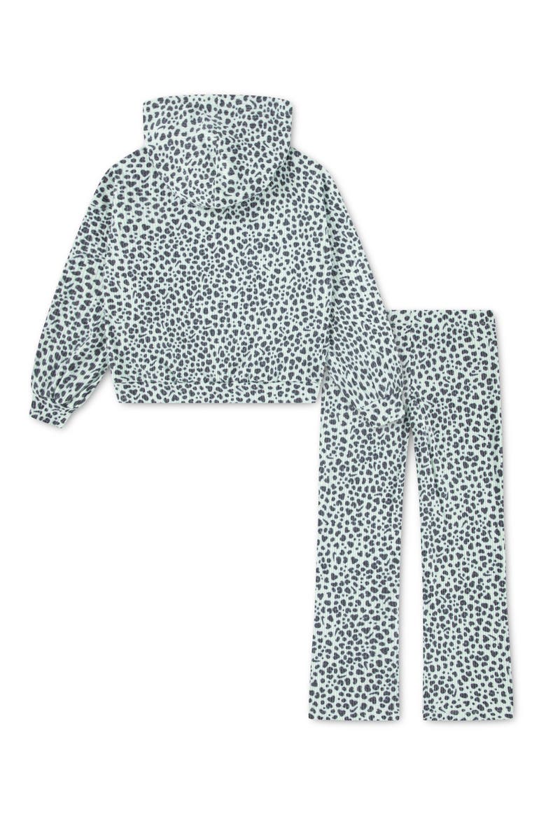Kids Wild Warmth Ribbed Hoodie & Pants Set, Alternate, color, E6DMINT FO