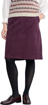 Seasalt Cornwall Dovetail Organic Cotton Corduroy Skirt