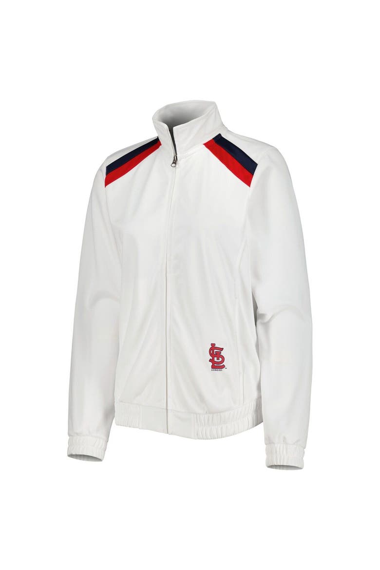 Women's G-III 4Her by Carl Banks White St. Louis Cardinals Red Flag Full-Zip Track Jacket, Alternate, color, White