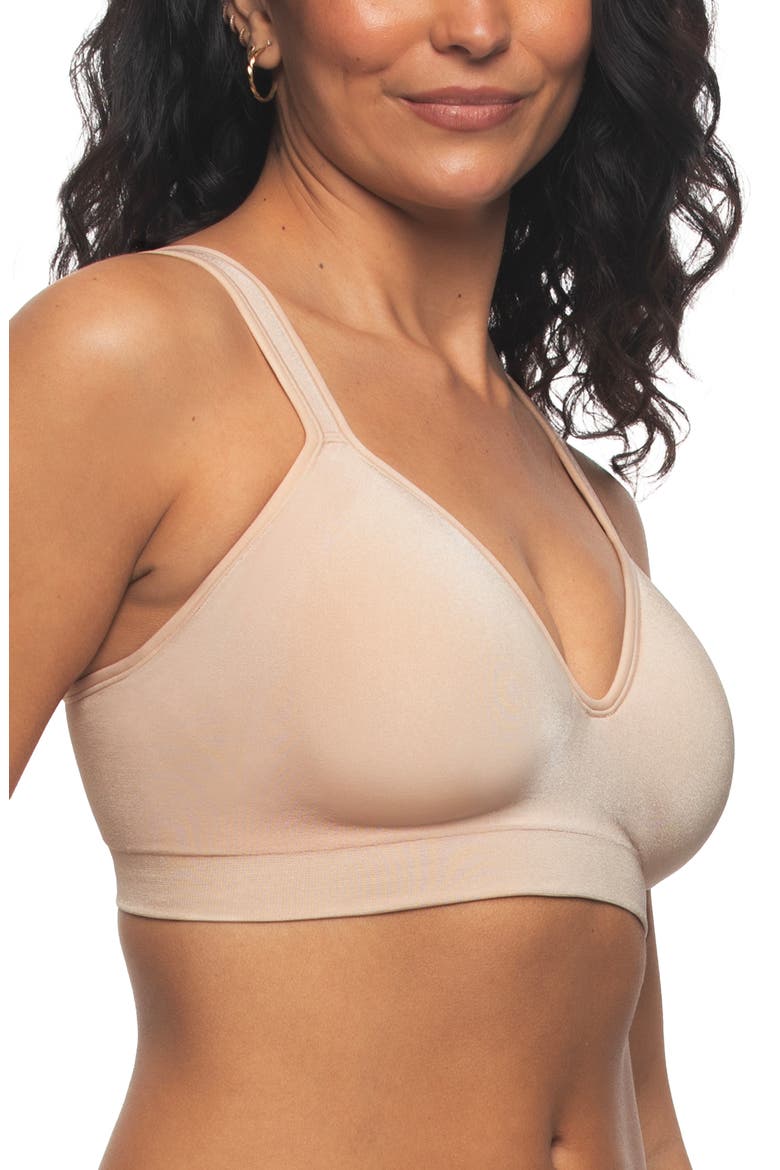 Adaptive Cup Wire Free T-Shirt Bra, Alternate, color, WARM NUDE