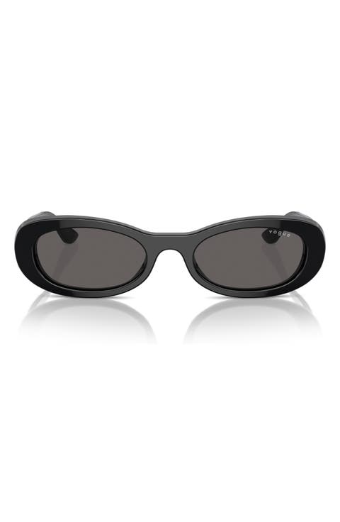 53mm Oval Sunglasses
