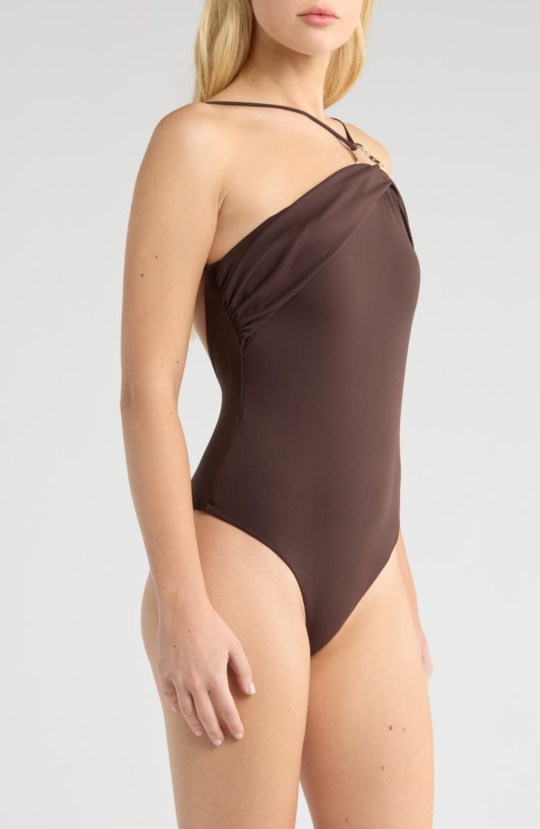 Asymmetric One-Piece Swimsuit