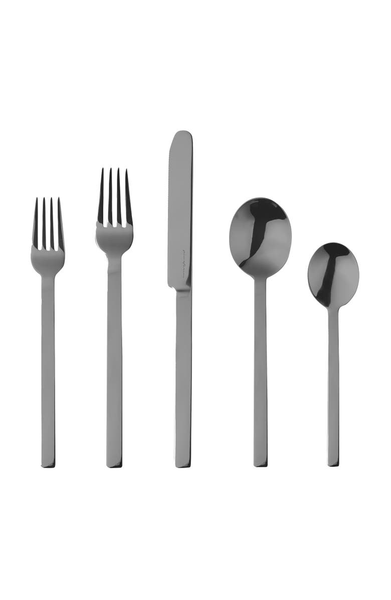 Mepra Stile By Pininfarina Flatware Set - 5 Pieces, Main, color, Black Gold