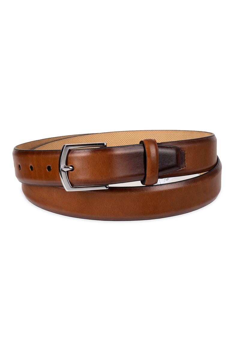 Lewis Burnished Leather Belt, Alternate, color, BRITISH TAN