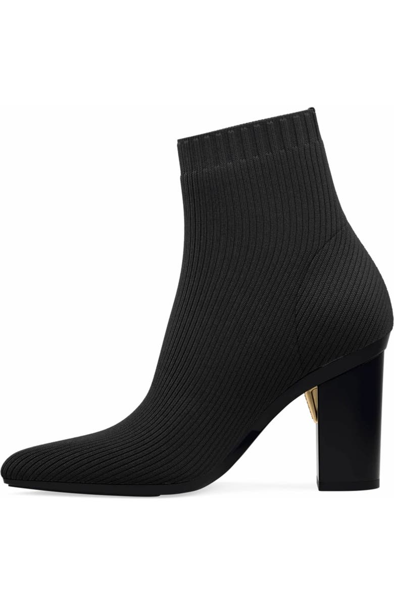 Pashion Footwear The Bootie 4" Block Heel, Alternate, color, Coal Knit