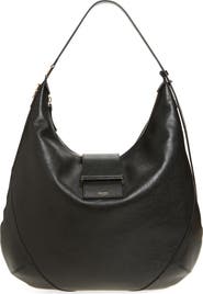 Jimmy Choo Bar Medium Leather Hobo Shoulder Bag