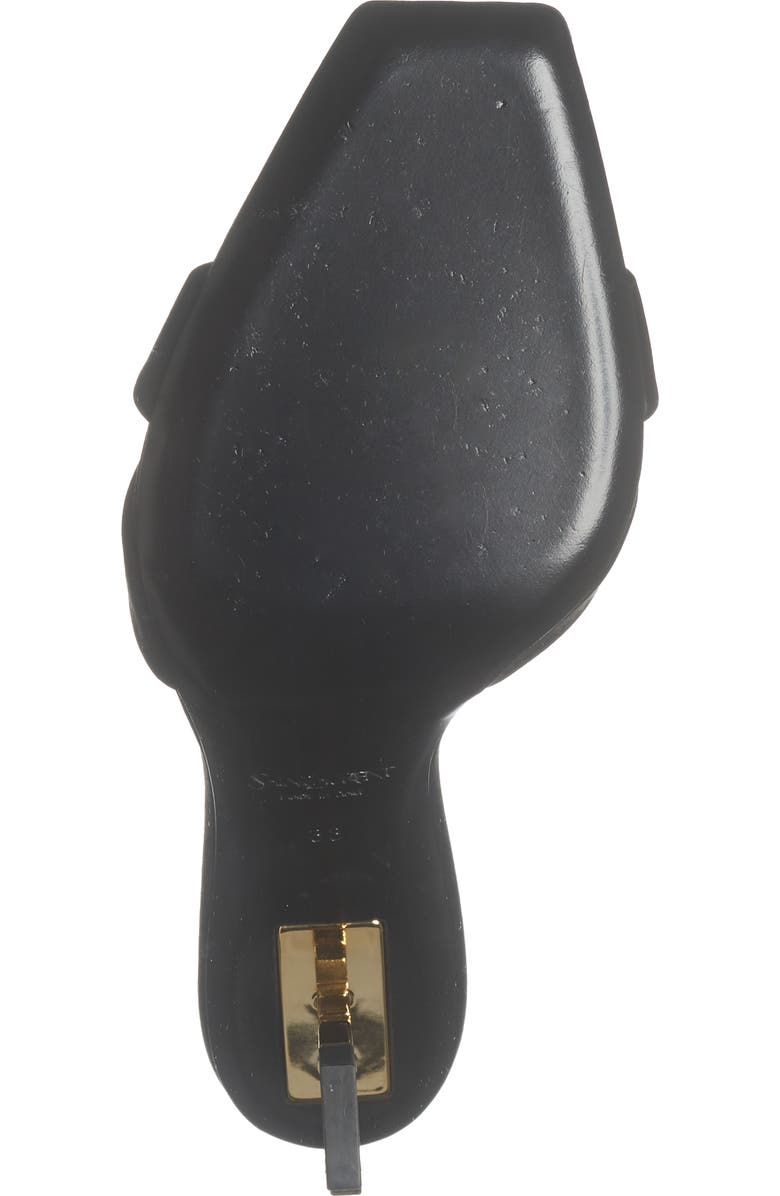 Saint Laurent Opyum Slide Sandal, Alternate, color, Noir