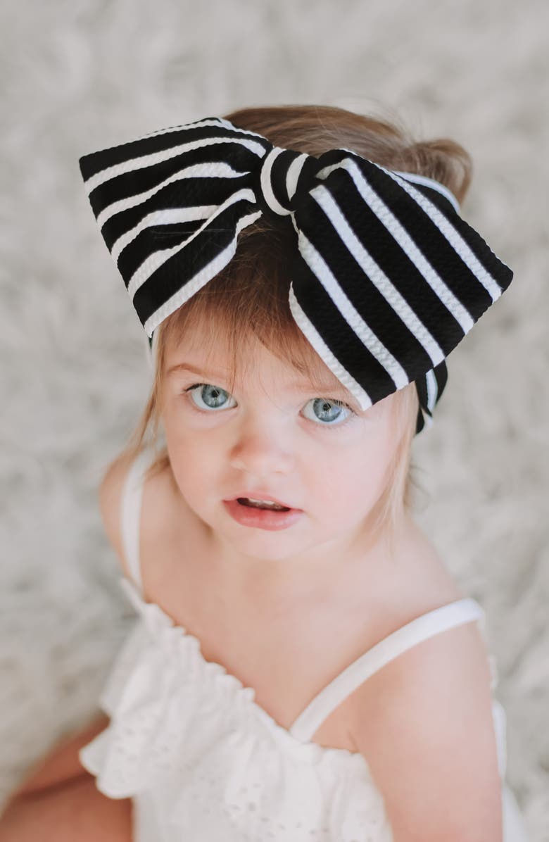 MINI PREP BOUTIQUE Mini Prep Stripes Stretch Head Wrap, Alternate, color,