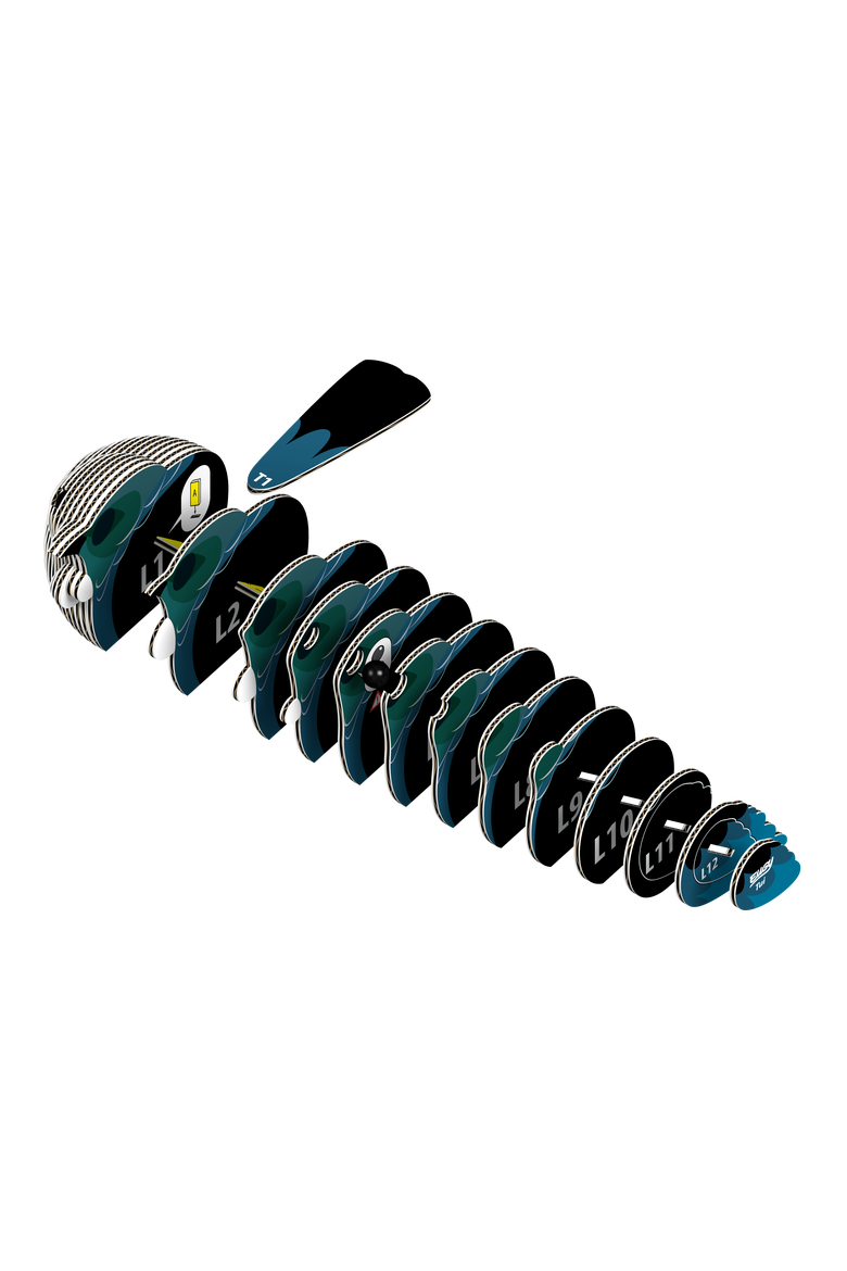 Tui 3D Puzzle, Alternate, color, No Color