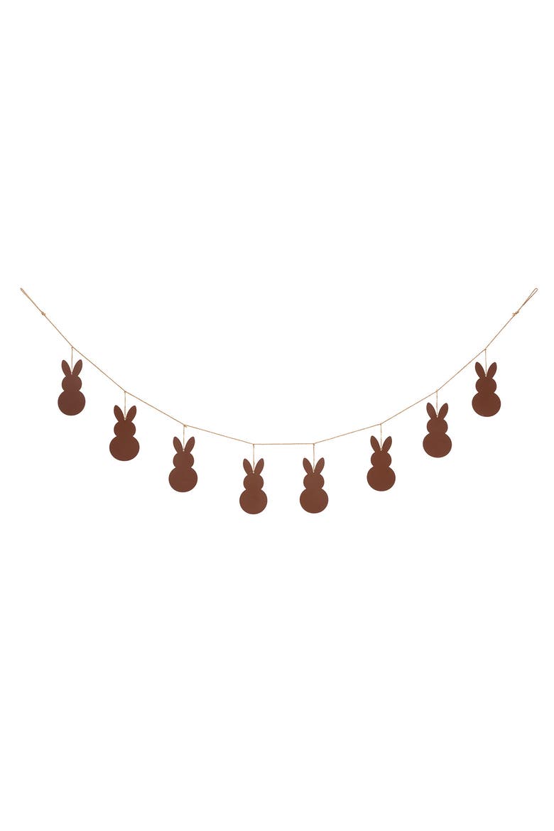 6ft Easter Metal Bunny Garland, Alternate, color, Blue