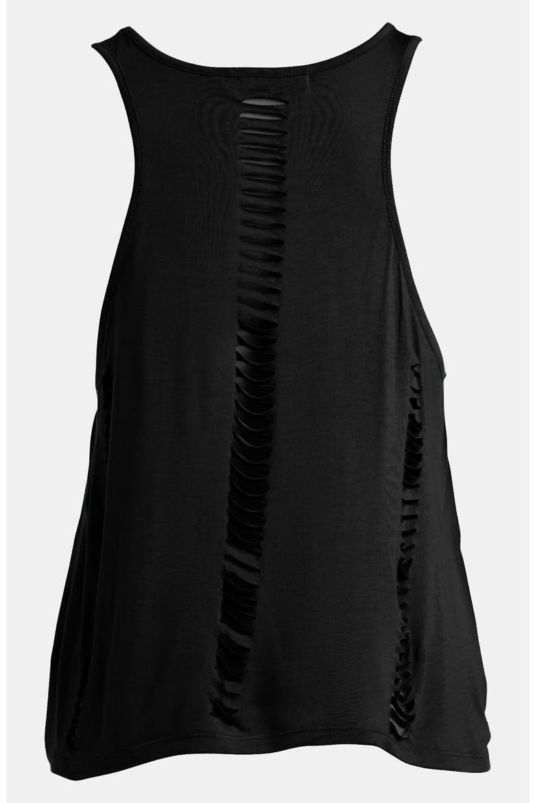 Slit Tank, Alternate, color, BLACK/  WHITE