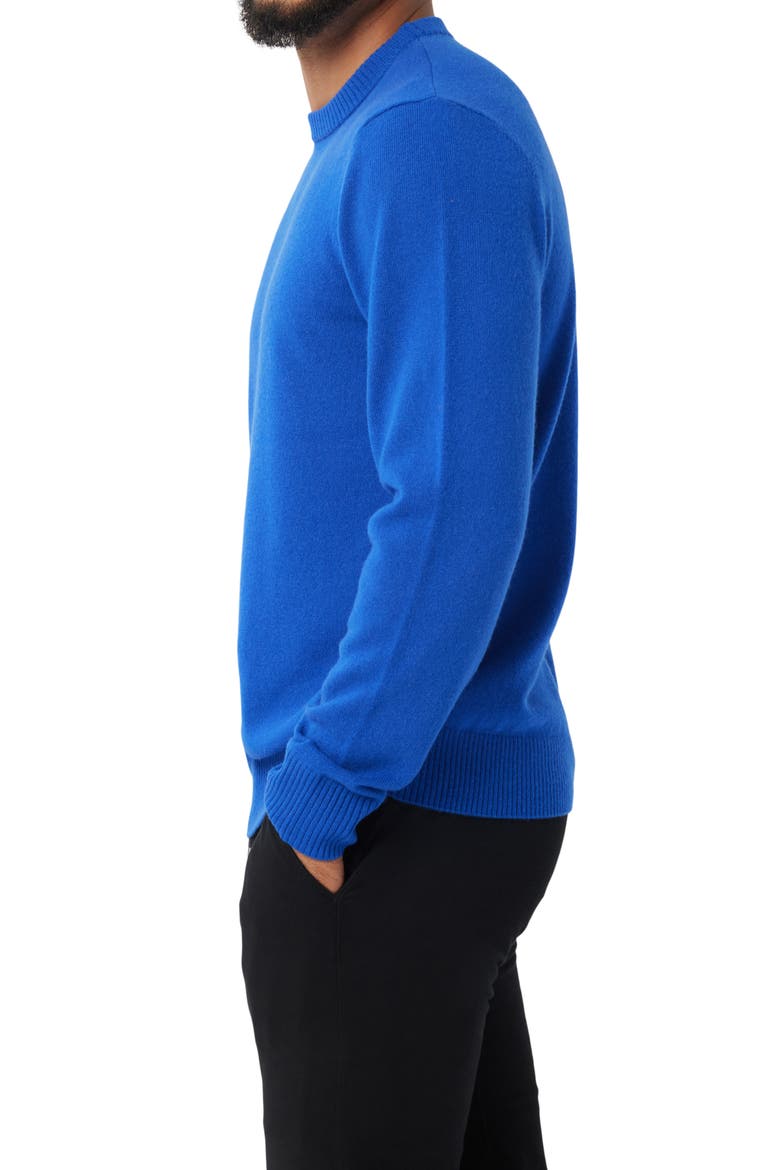 Cashmere Crewneck Sweater, Alternate, color, CLEMATIS BLUE