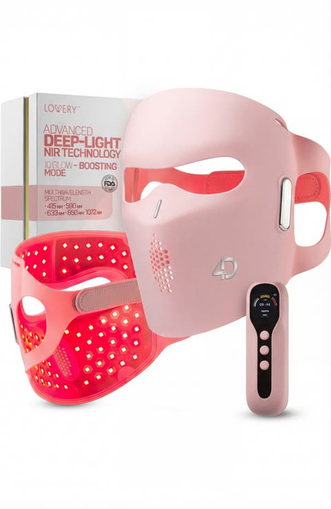 4D LED Light Therapy Mask with Near-Infrared Light - Medical Grade Silicone - Anti aging Skin Rejuvenation