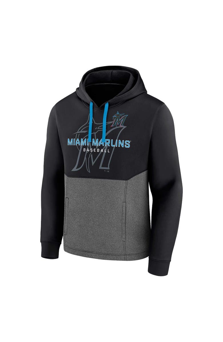FANATICS Men's Fanatics Branded Black Miami Marlins Call the Shots Pullover Hoodie, Alternate, color, 