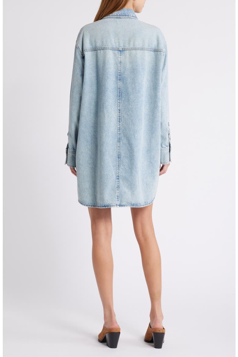 The Denim Organic Cotton Blend Shirt Dress, Alternate, color, ETTIE