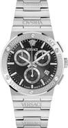 Versace Greca Logo Chronograph Bracelet Watch, 40mm