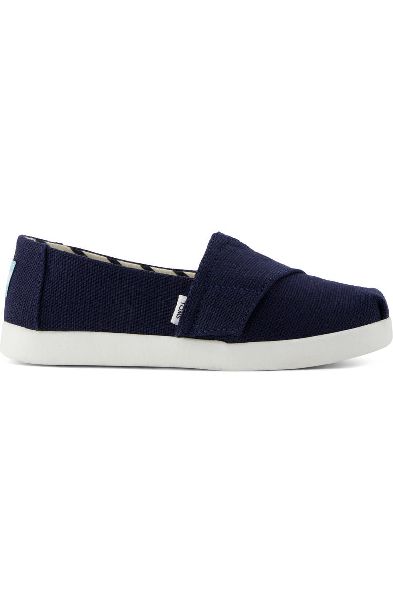 TOMS Kids' Alpargata Sneaker, Alternate, color, Navy