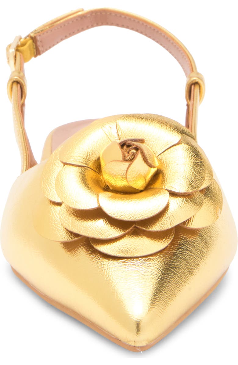 Linea Paolo Christa Slingback Flat, Alternate, color, Gold