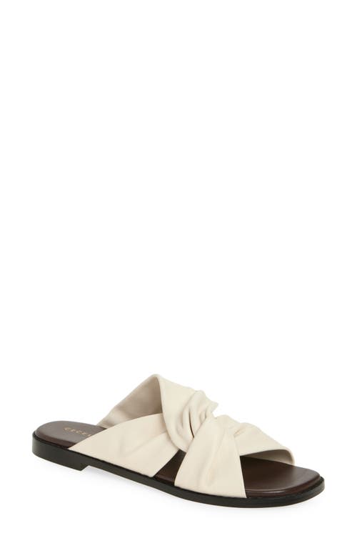 Cecelia New York Idea Slide Sandal In Alabaster