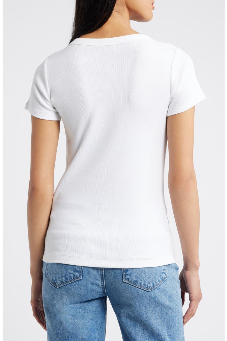 Perfect Crewneck Rib Top, Alternate, color, PAPER WHITE