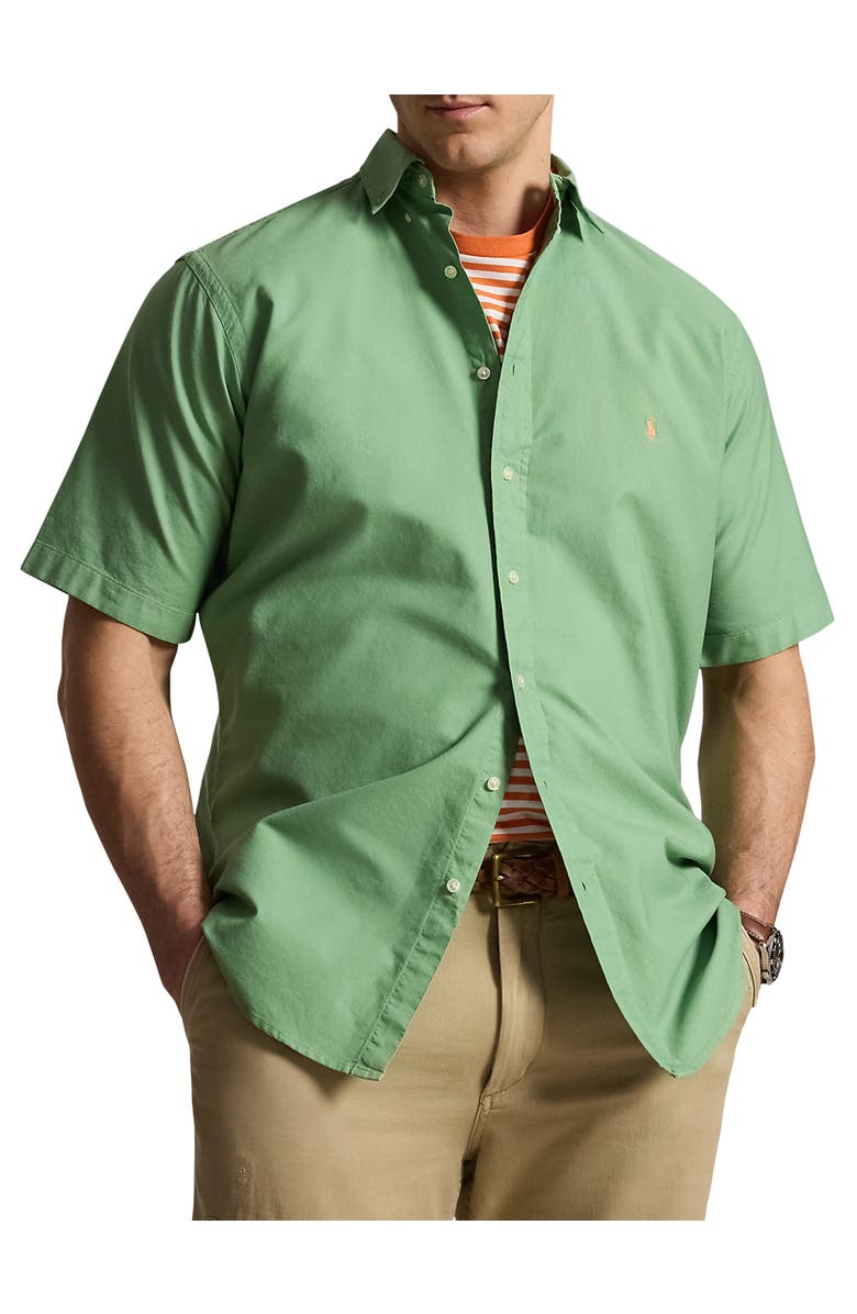 Polo Ralph Lauren Big & Tall Oxford Sport Shirt V2, Main, color, Outback Green