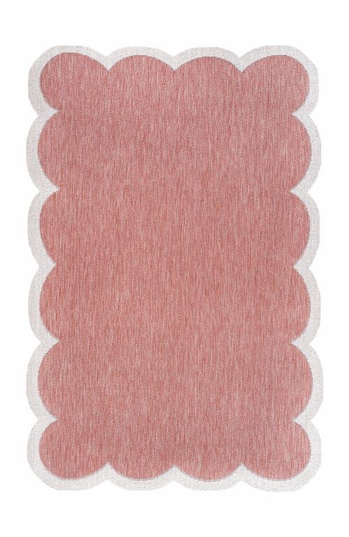 Jonathan Y Alice Classic Cottage Two-tone Scalloped Indoor/outdoor Shaped Area Rug