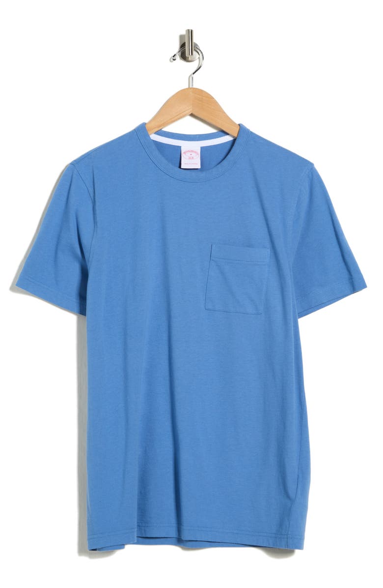 Brooks Brothers Cotton Jersey Pocket T-Shirt, Main, color,