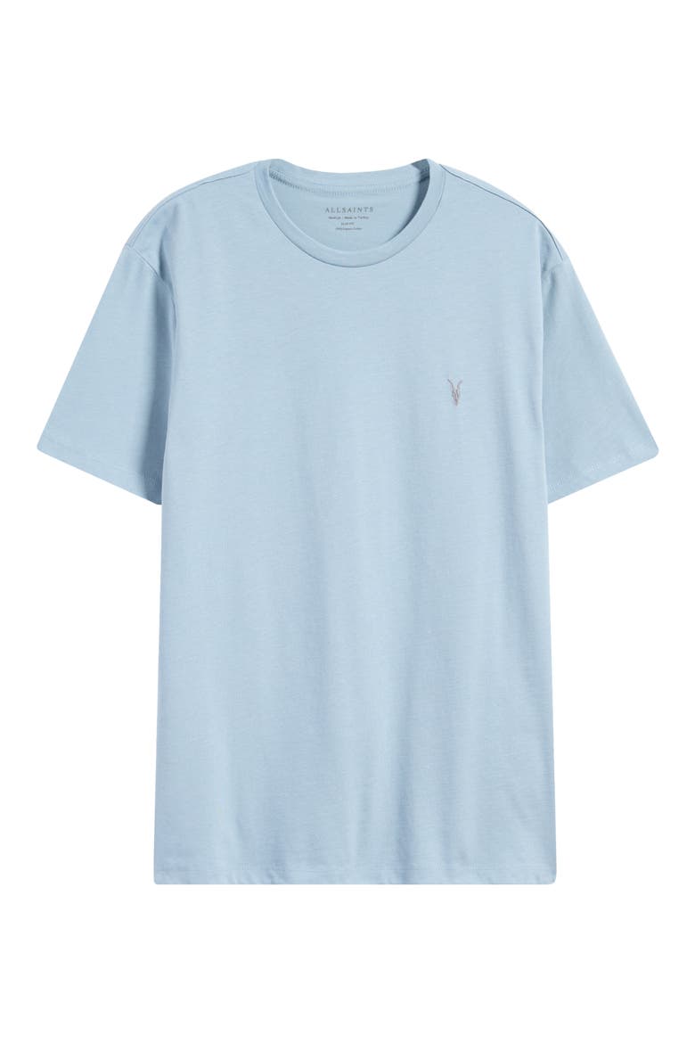 Brace Cotton T-Shirt, Alternate, color, STATIC BLUE