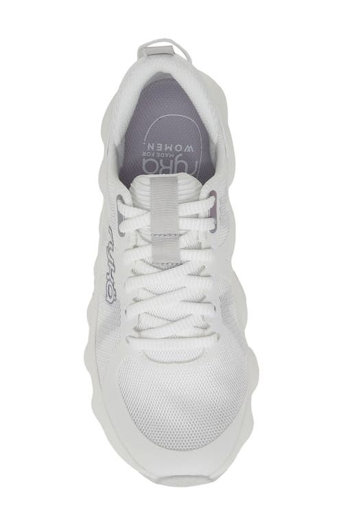 Ryka Women's Podflow Lace Up Walking Sneakers In Brilliant White