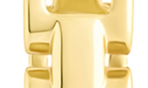 Sterling Forever Haverly Link Hoop Earrings In Gold