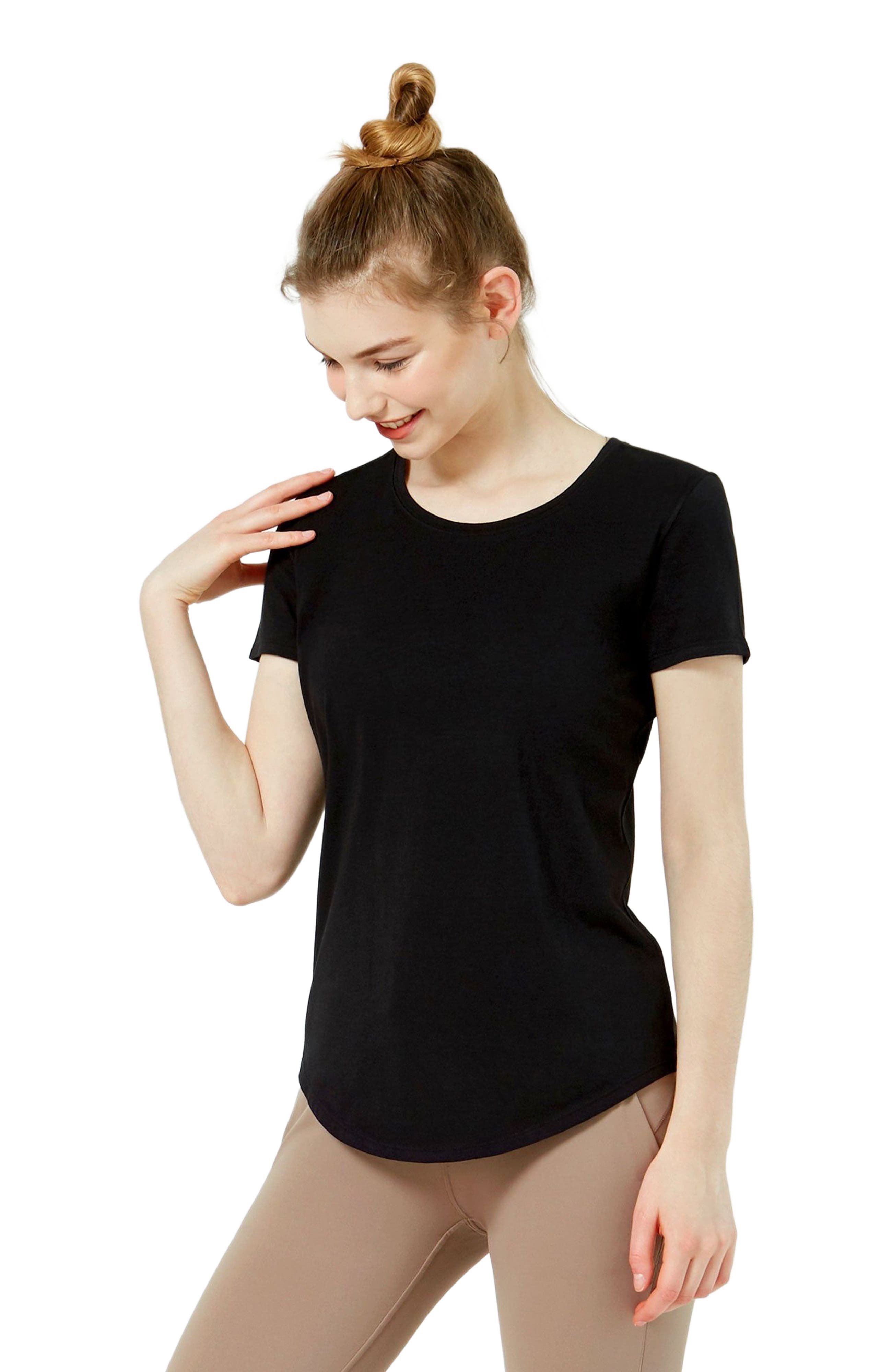 Rebody Essentials Scooped Short Sleeve Top - image 2