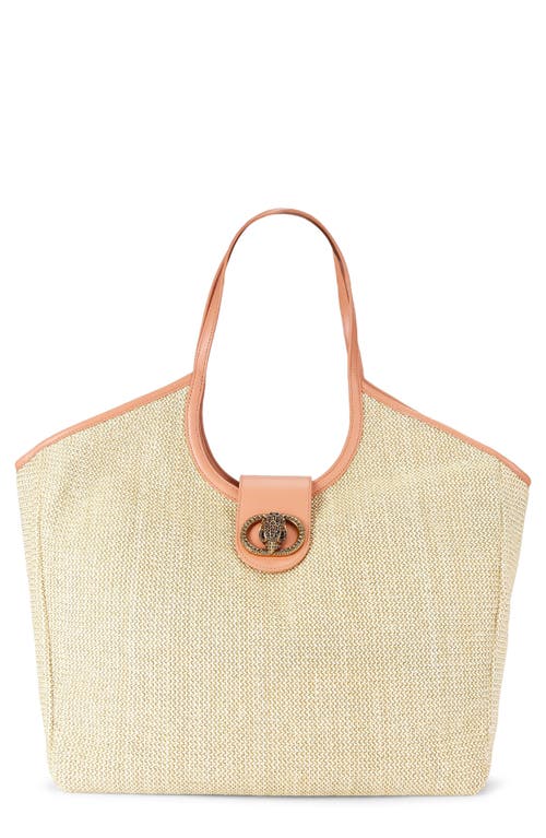 KURT GEIGER KURT GEIGER LONDON LARGE CHELSEA WOVEN TOTE BAG