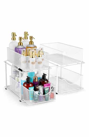 2-Tier Metal Sliding Bin Organizer