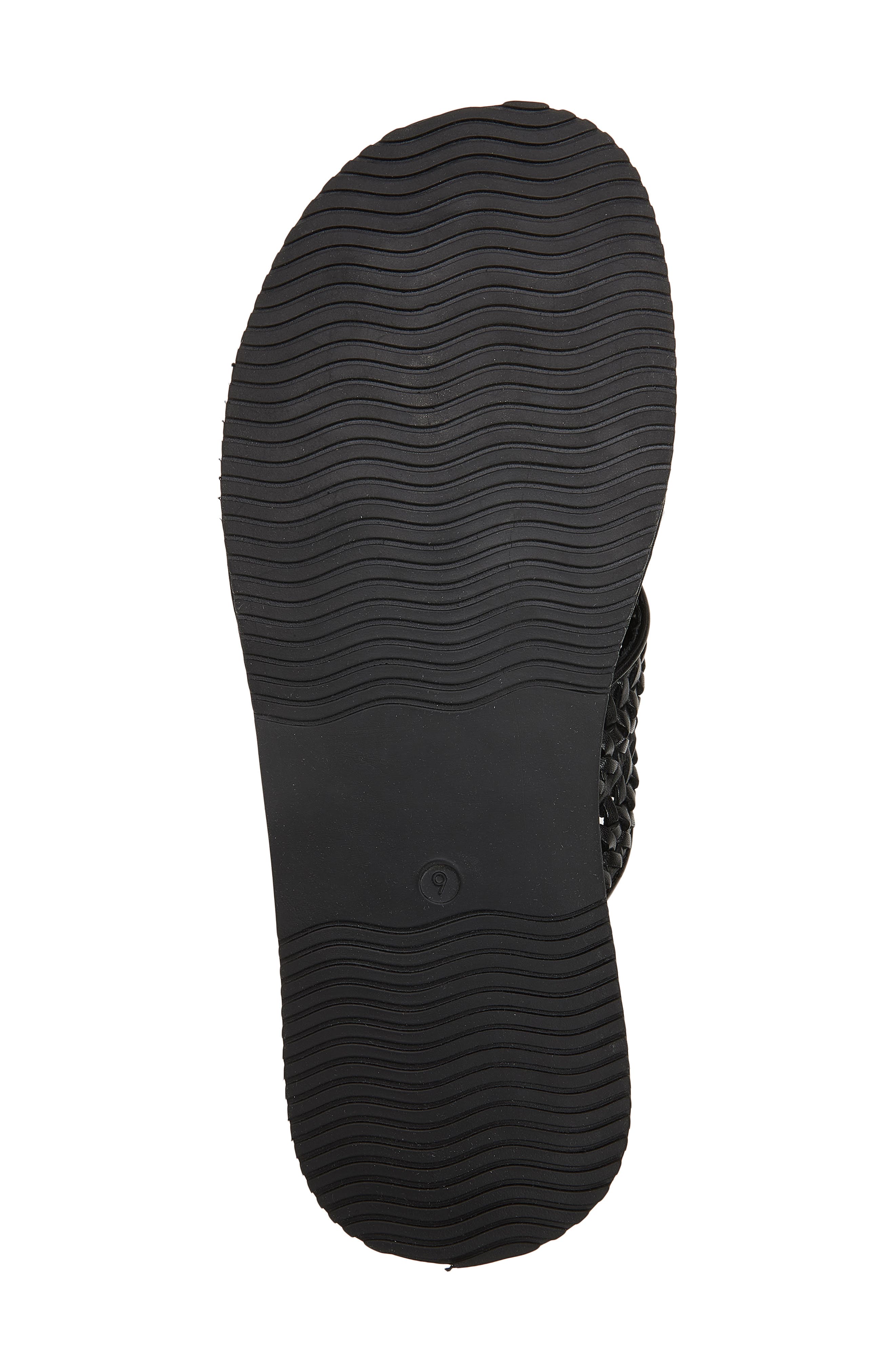 Steve Madden Boweri Woven Strap Slide Sandal, Alternate, color, Black