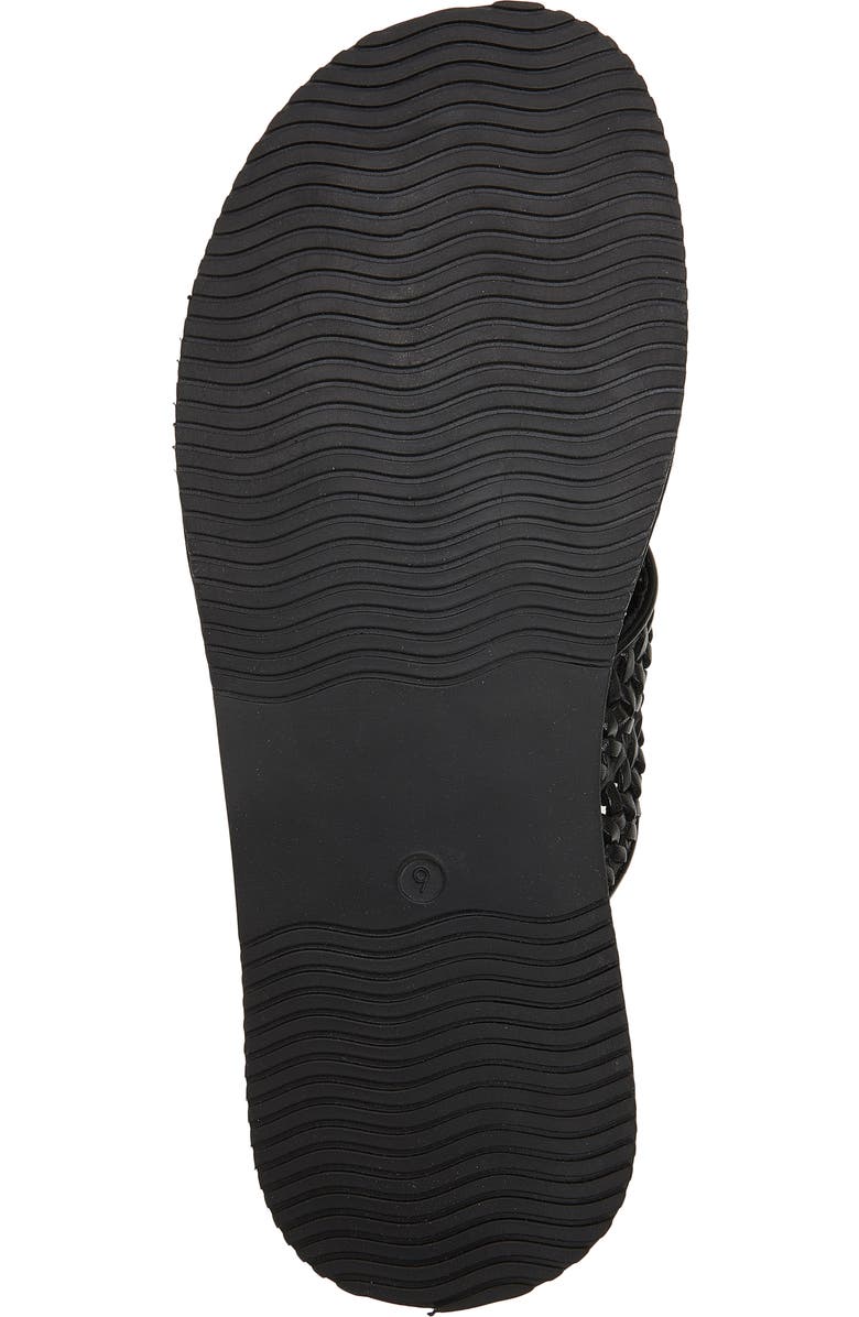 Steve Madden Boweri Woven Strap Slide Sandal, Alternate, color, Black