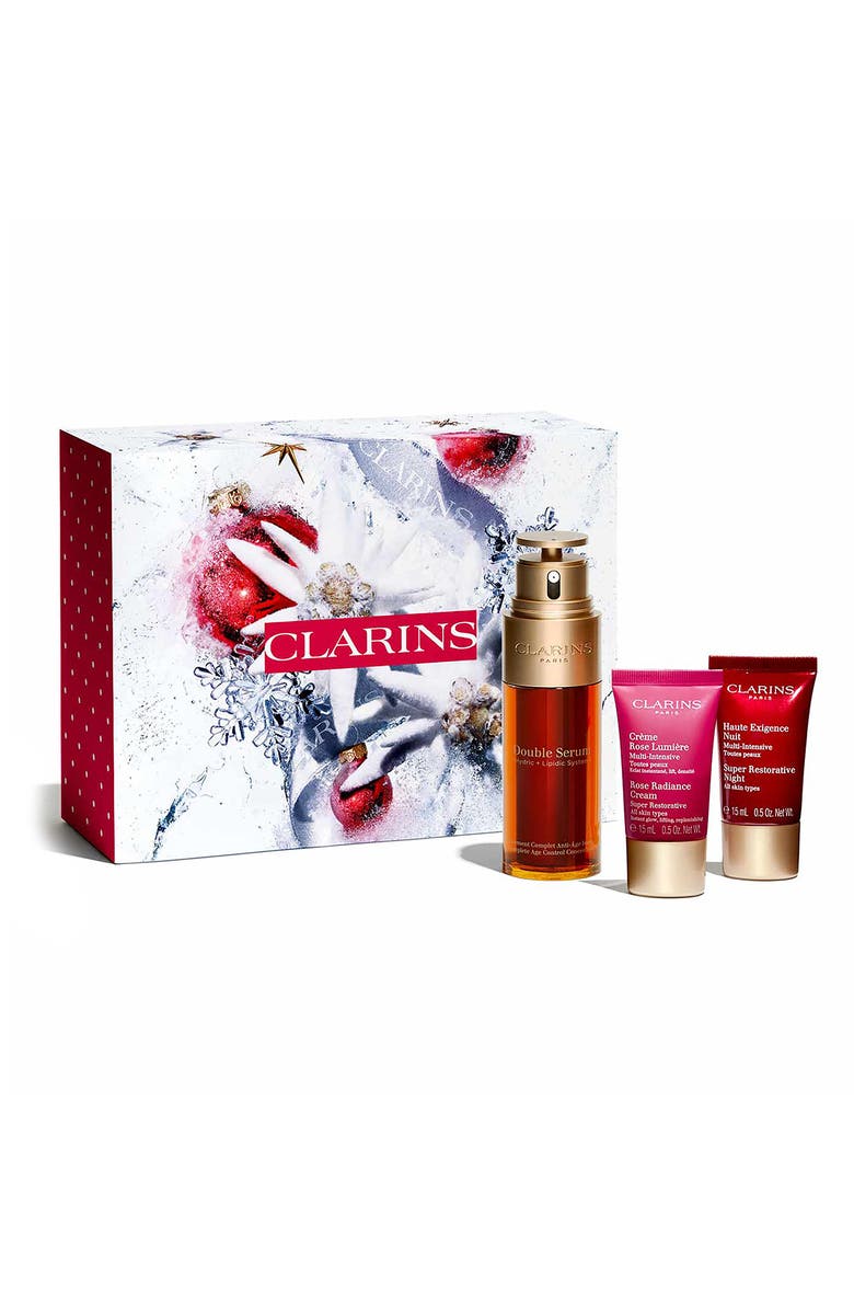 Clarins Double Serum & Super Restorative Set USD $211 Value, Main, color, 