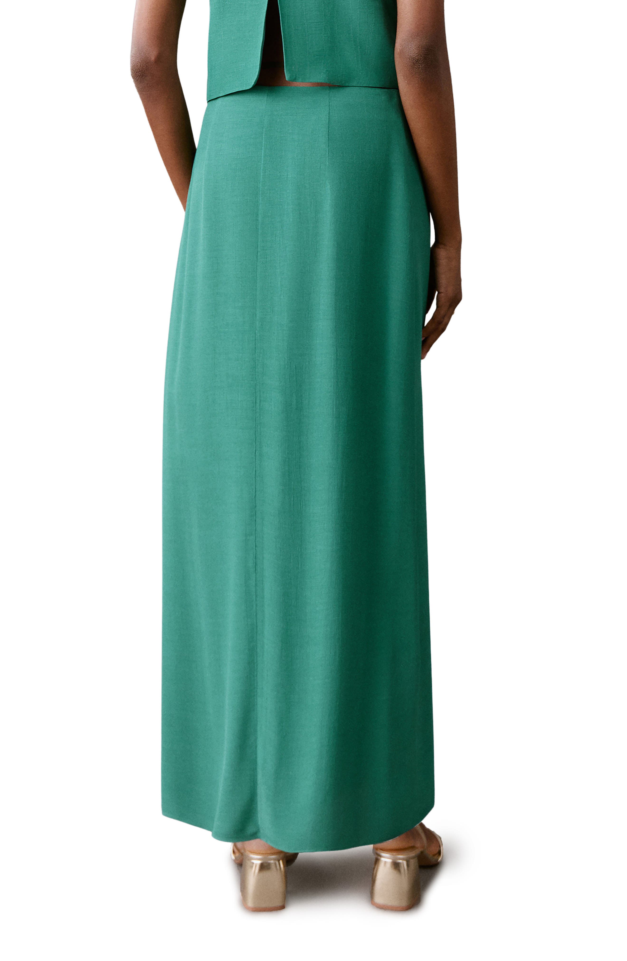 Solid Maxi Skirt - image 2