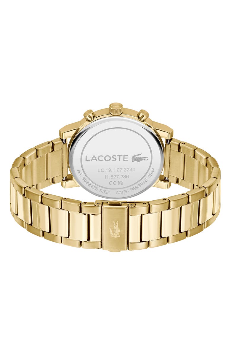 Lacoste Replay Chronograph Bracelet Watch, 44mm, Alternate, color, Gold/ Black