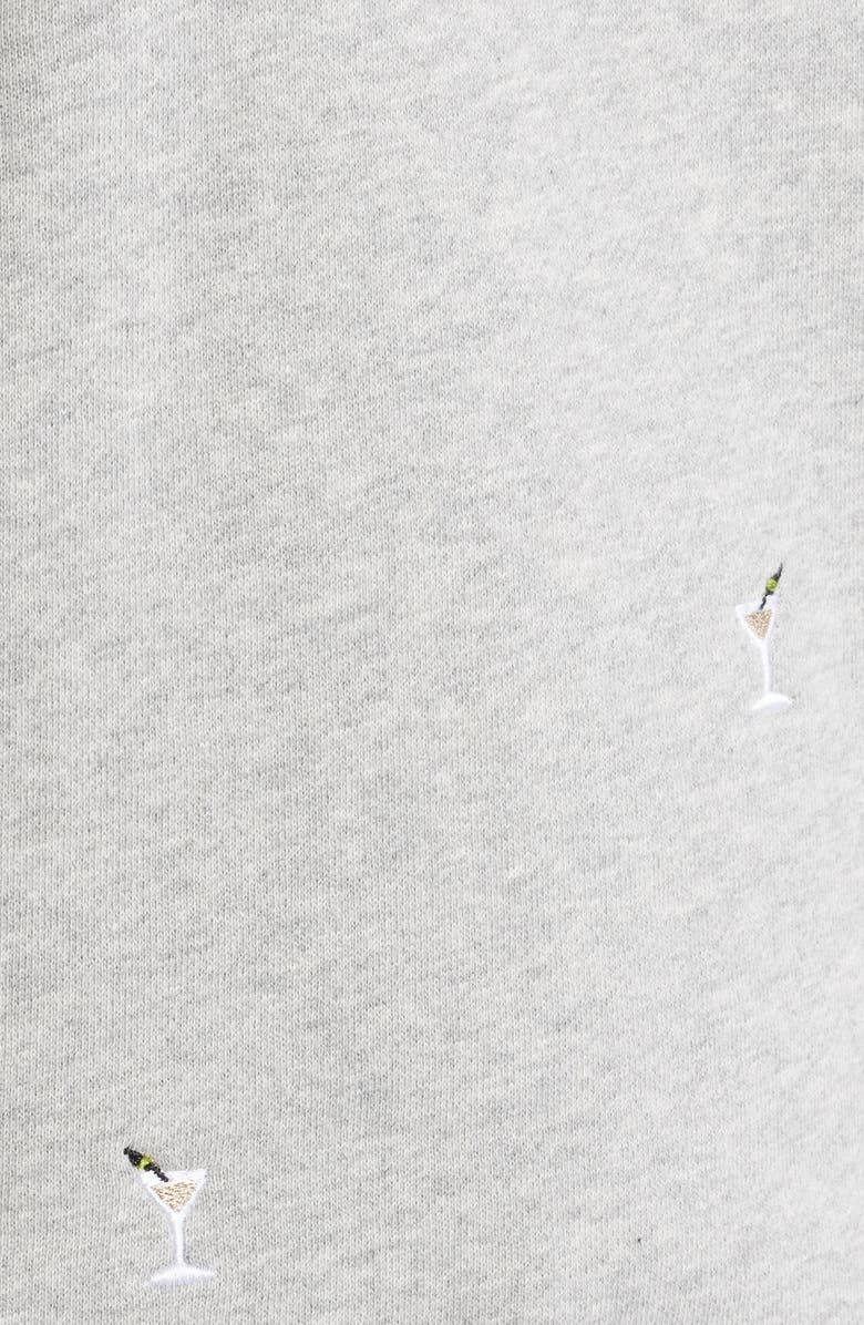 Rails Ramona Martini Embroidered Cotton Sweatshirt, Alternate, color, Heather Grey Martini