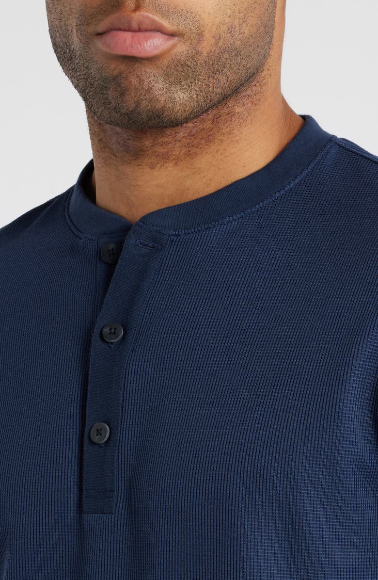 Mizzen+Main Henderson Long Sleeve Henley, Alternate, color, Navy Solid