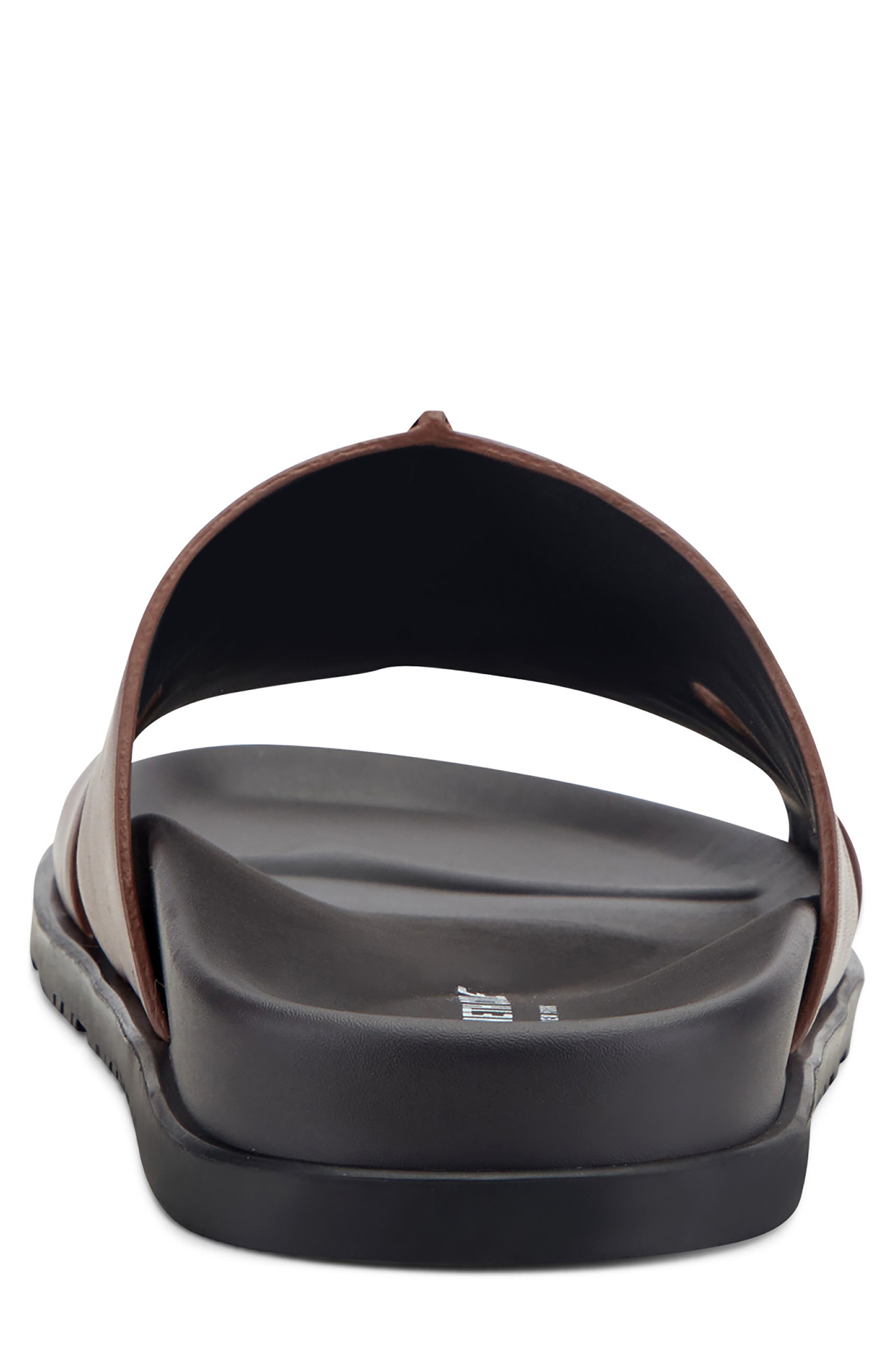 Willy Slide Sandal, Alternate, color, COGNAC
