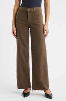 Le Slim Palazzo Modernist Pocket Wide Leg Jeans