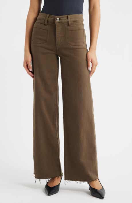 Le Slim Palazzo Modernist Pocket Wide Leg Jeans