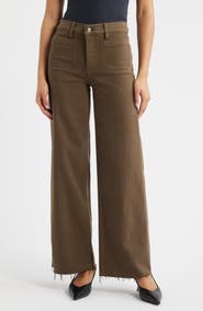 FRAME Le Slim Palazzo Modernist Pocket Wide Leg Jeans