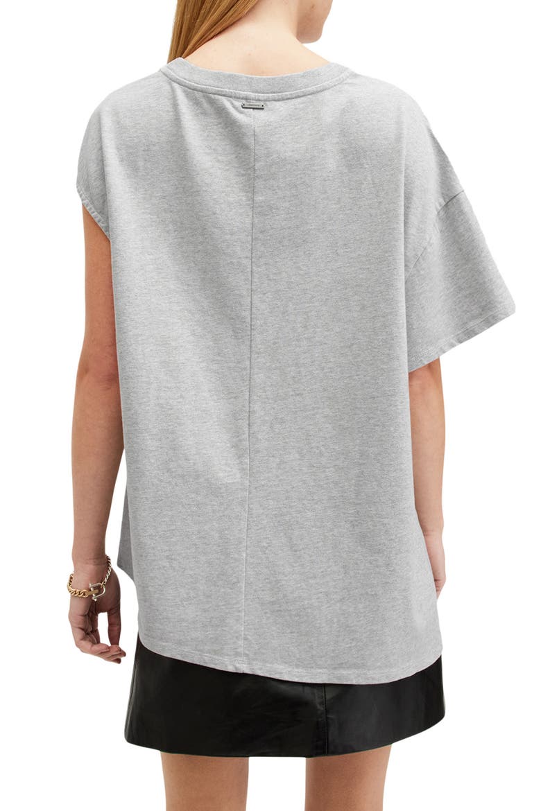Onyx Twist Sleeve T-Shirt, Alternate, color, GREY MARL