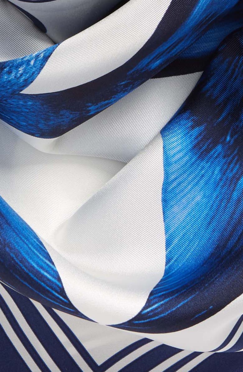 Burberry Mermaid Tail Print Silk Scarf, Alternate, color,