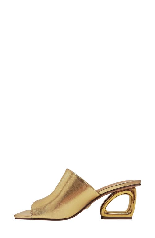 Ninety Union Florence Square Toe Mule In Gold