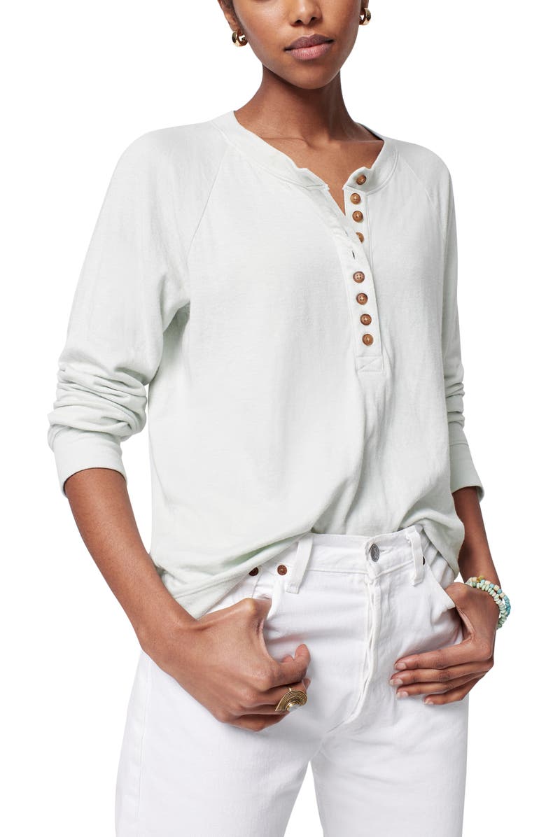 Faherty Cloud Long Sleeve Cotton & Modal Henley, Main, color,