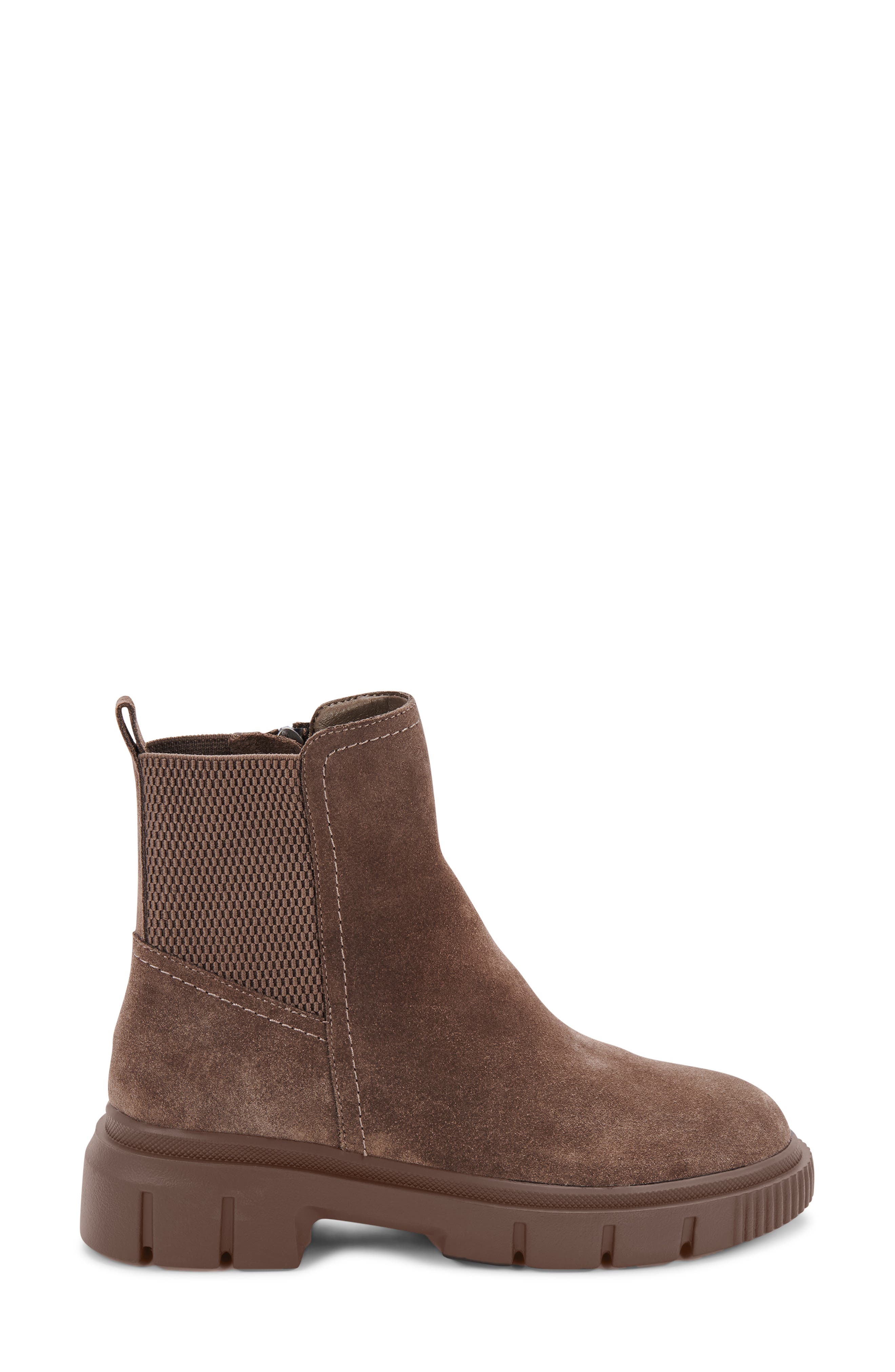 Bandit Waterproof Suede Bootie, Alternate, color, TAUPE SUEDE